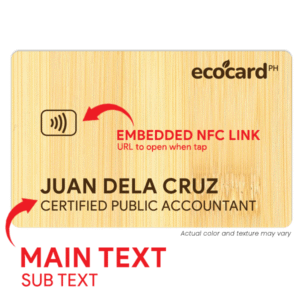 Ecocard NFC Card
